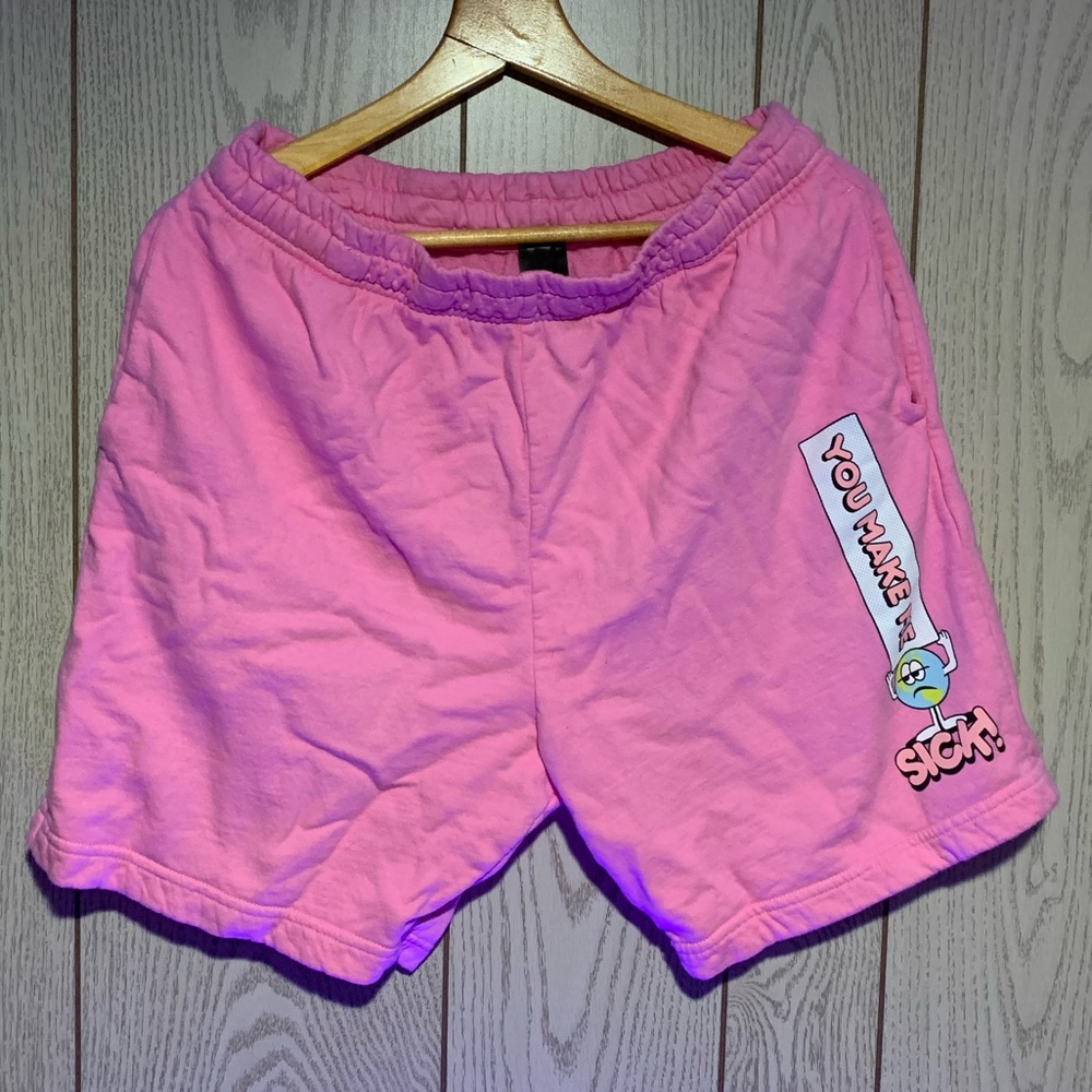 A-Lab Sick Sweat shorts, Mens L, Pink